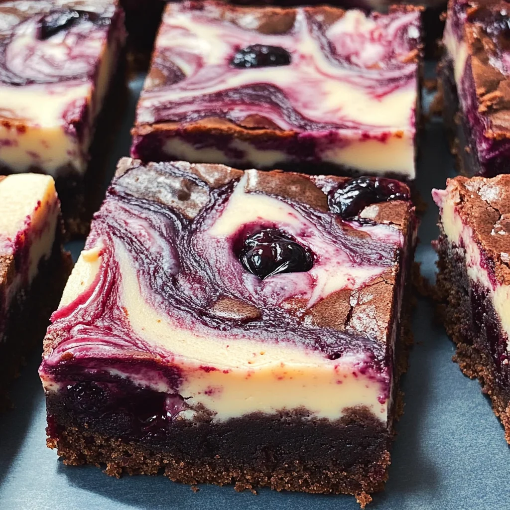 Blackberry Cheesecake Brownies Recipe