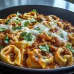 Cheesy Beef Enchilada Tortellini