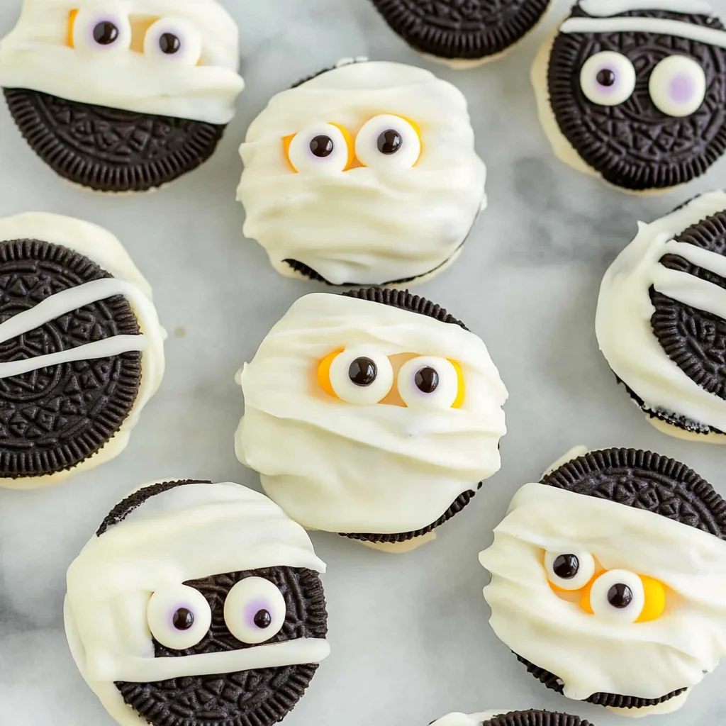 Halloween Mummy Oreo Cookies