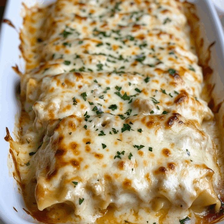 Chicken Alfredo Lasagna Rolls