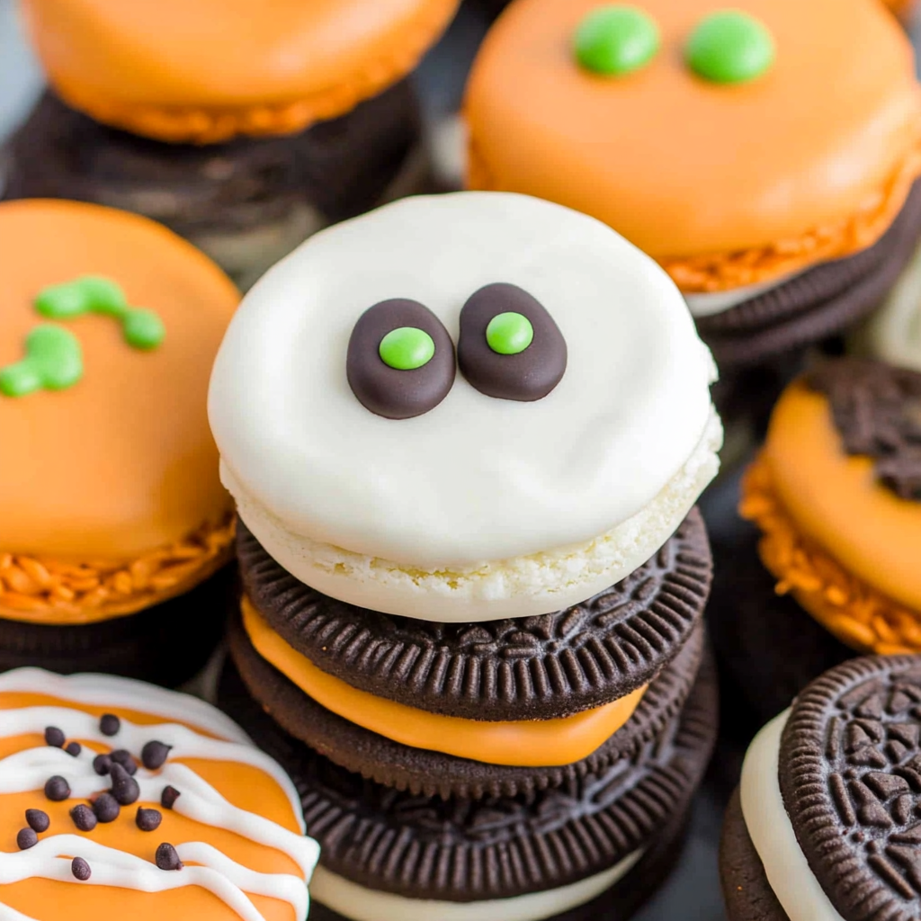 Easy Halloween Dipped Oreo Cookies Recipe