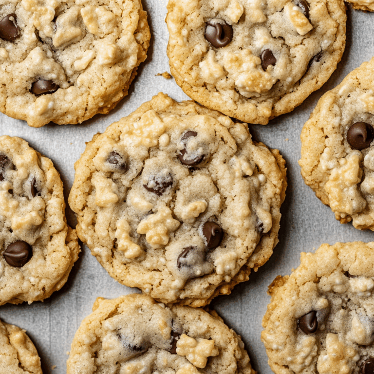 Rice Krispie Cookies with Chocolate Chips Recipe