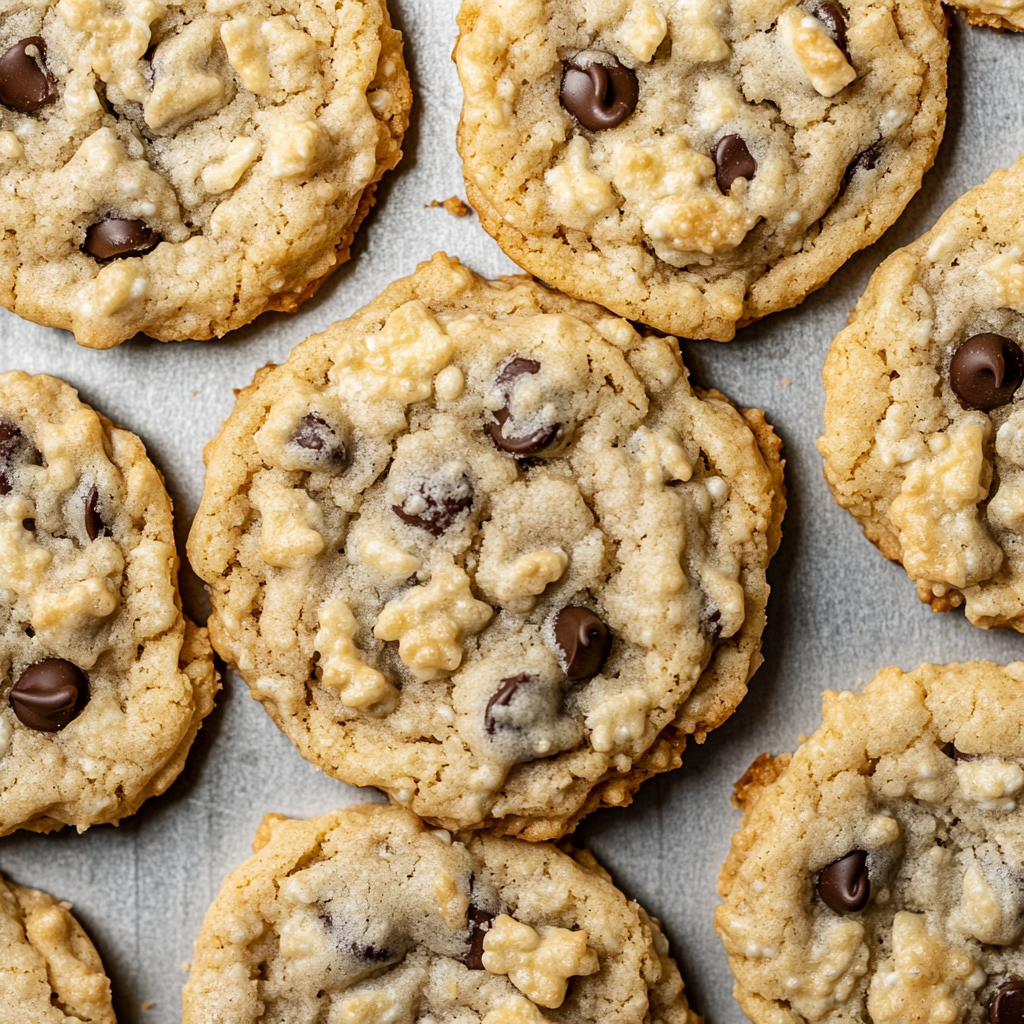 Rice Krispie Cookies with Chocolate Chips Recipe