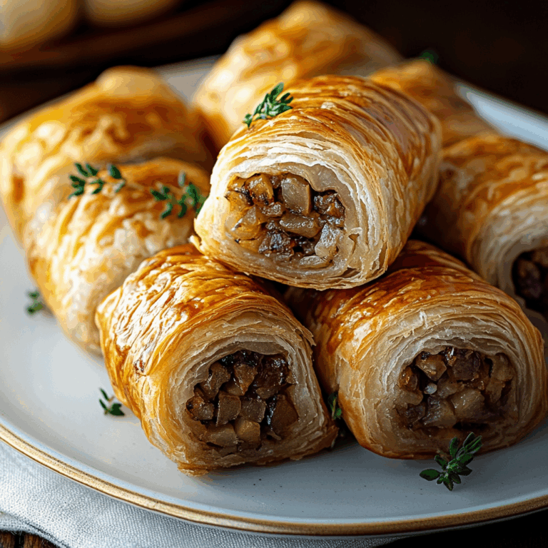 Savory French Onion Sausage Rolls