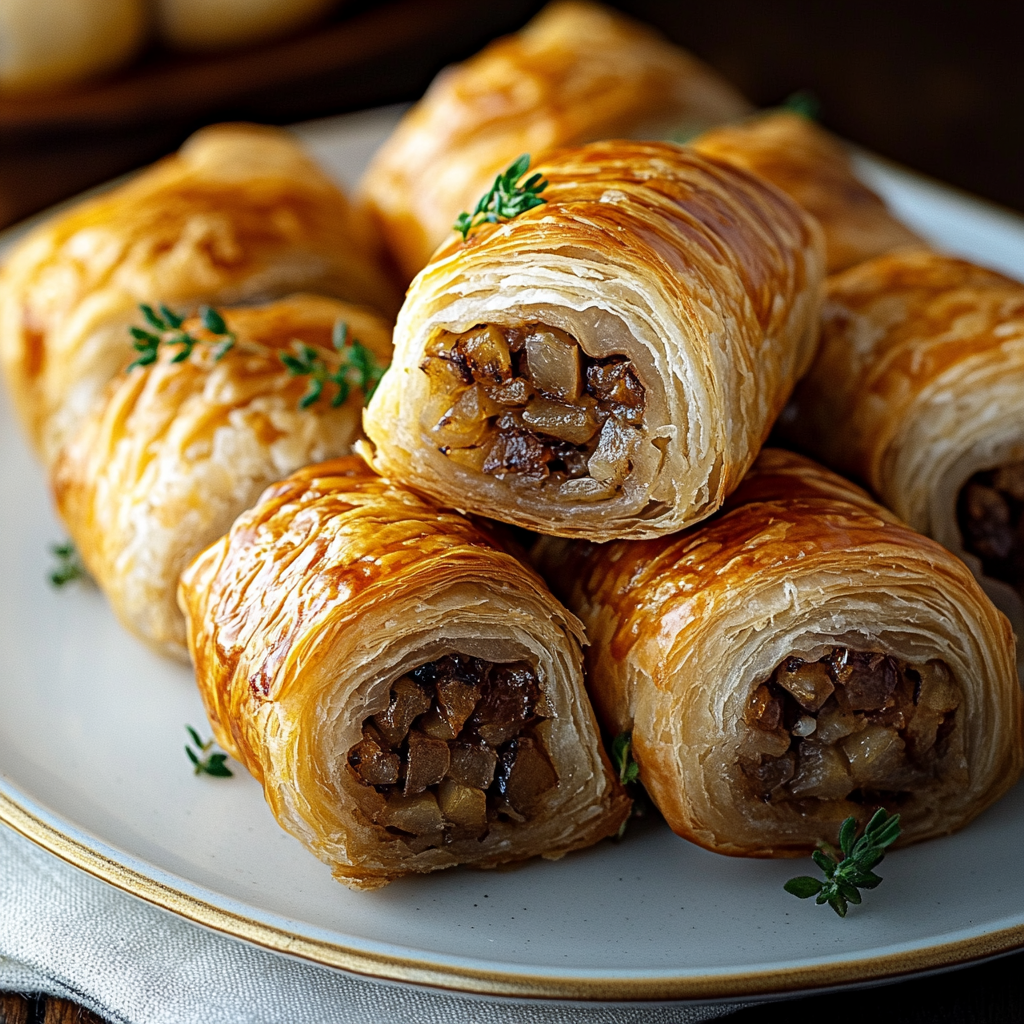 Savory French Onion Sausage Rolls