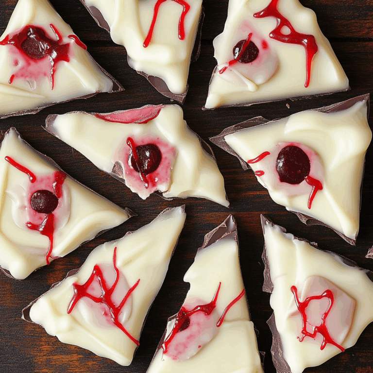 Vampire Chocolate Halloween Bark