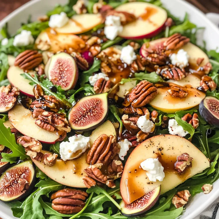 Apple Arugula Salad With Maple Pecans