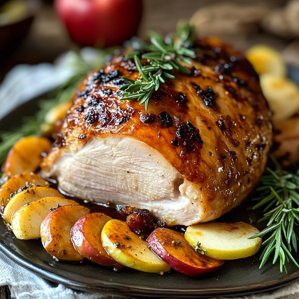 Apple Cider Glazed Turkey Breast