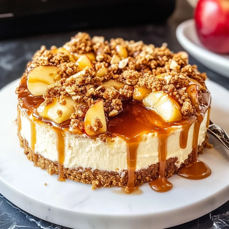 Apple Crisp Cheesecake