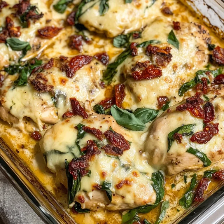 Baked Tuscan Chicken Casserole