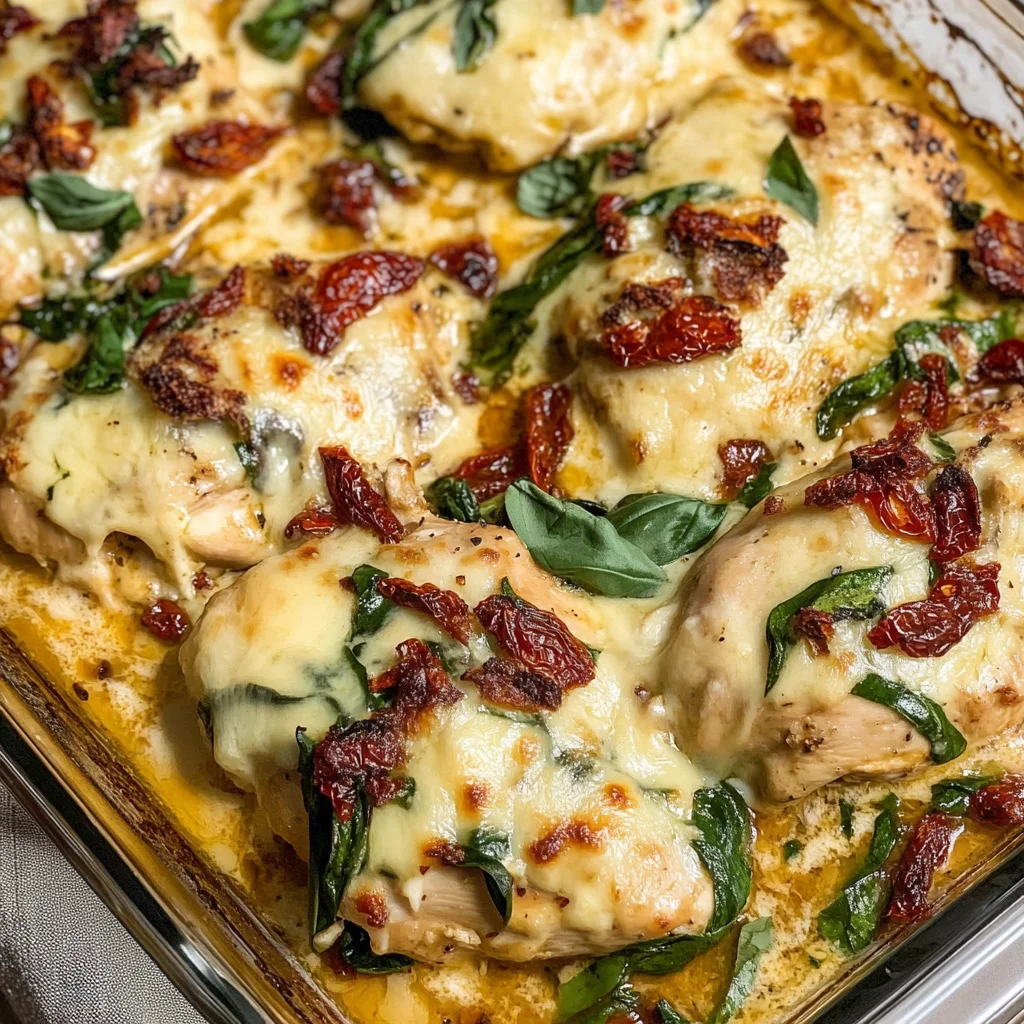 Baked Tuscan Chicken Casserole