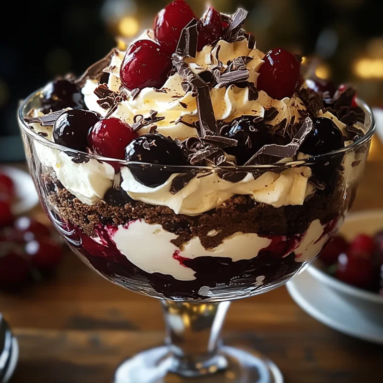 Black Forest Trifle for Christmas
