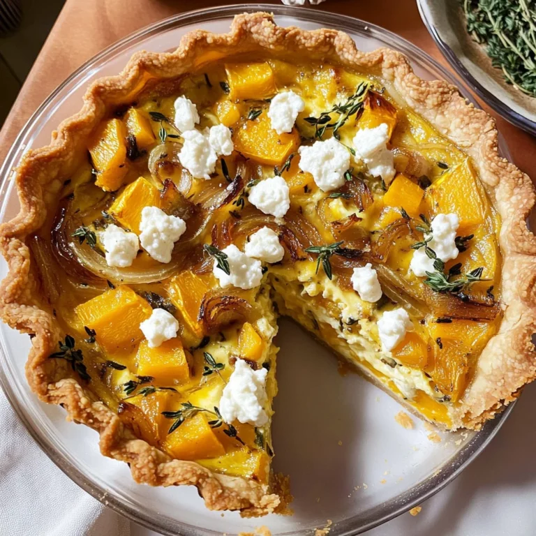 Butternut Squash, Caramelized Onion, and Goat Cheese Quiche
