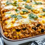 Chicken Enchilada Rice Casserole