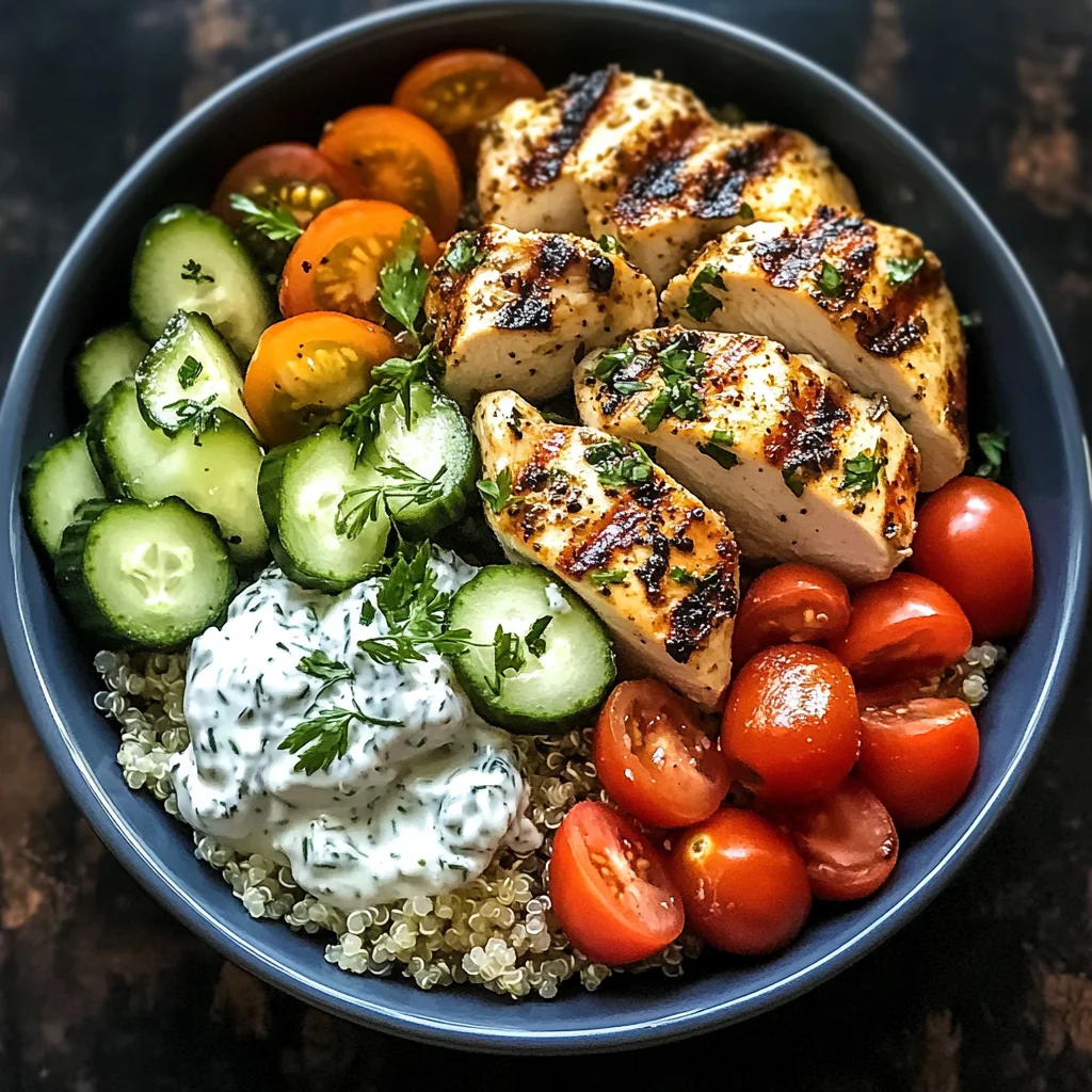 Chicken Tzatziki Bowls