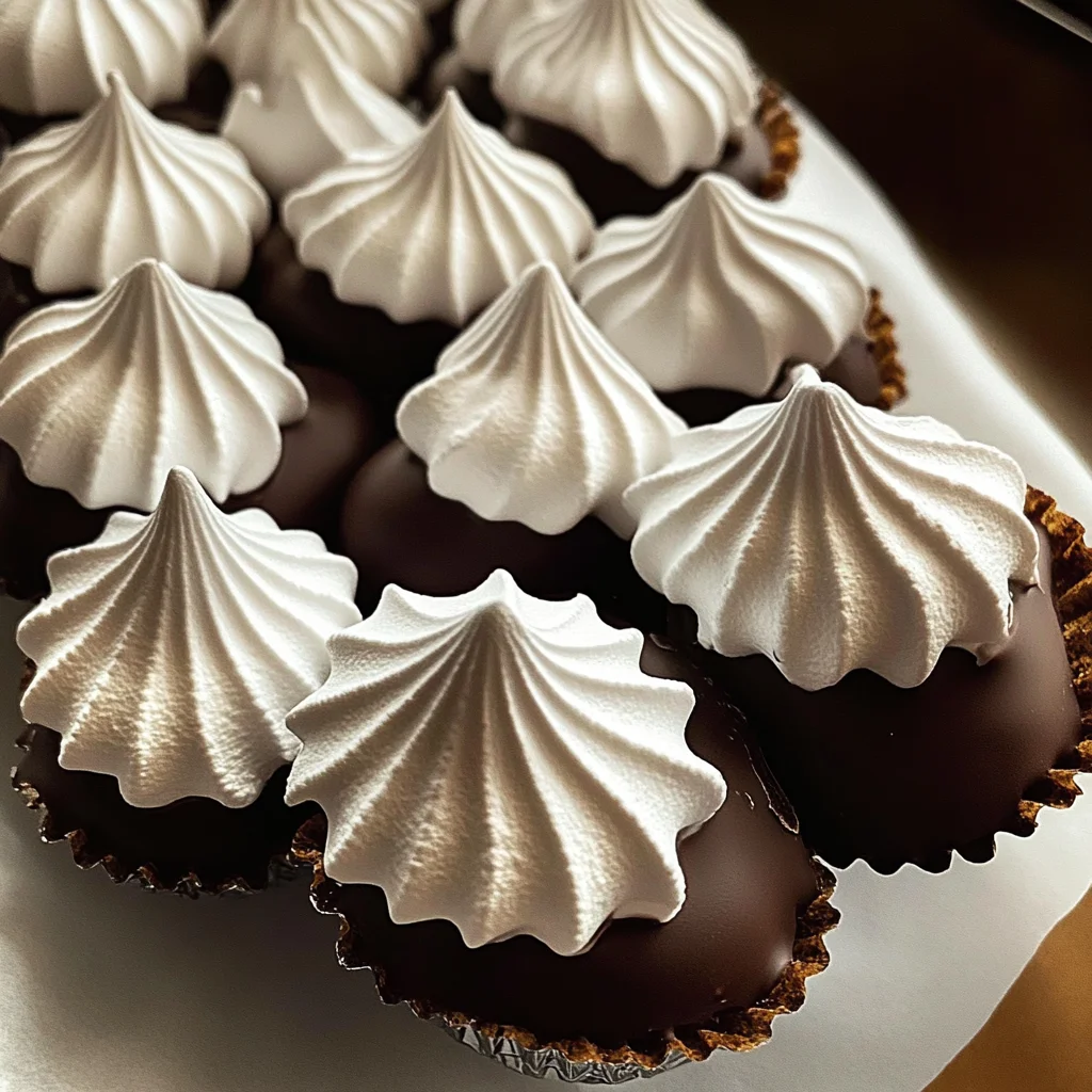 Chocolate Dipped Meringue Cookies