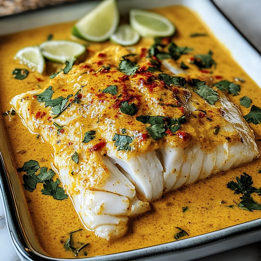 Coconut Curry Baked Cod