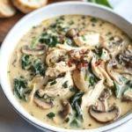 Comforting Rotisserie Chicken and Mushroom Soup