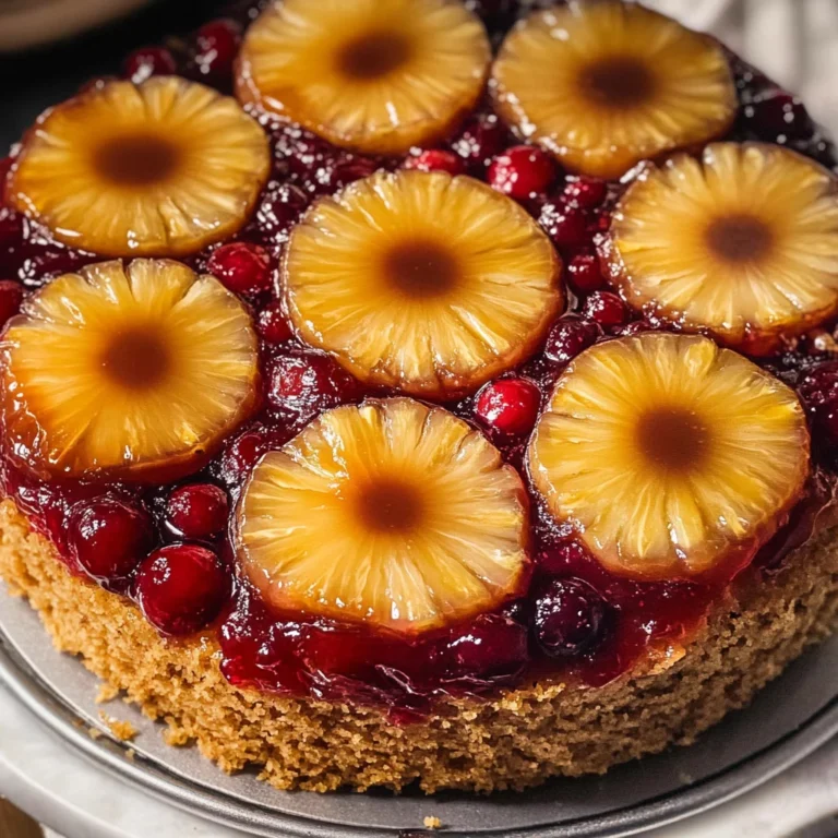 Cranberry Pineapple Upside Down Cake