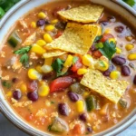 Creamy Vegetarian Tortilla Soup (Easy & Hearty)