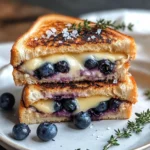 Crispy Blueberry Grilled Cheese