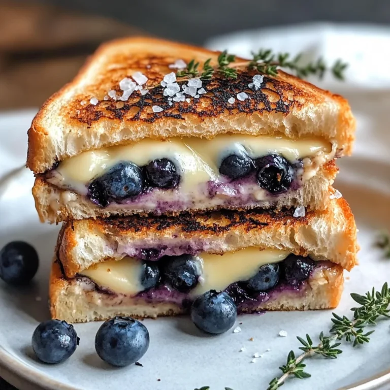 Crispy Blueberry Grilled Cheese