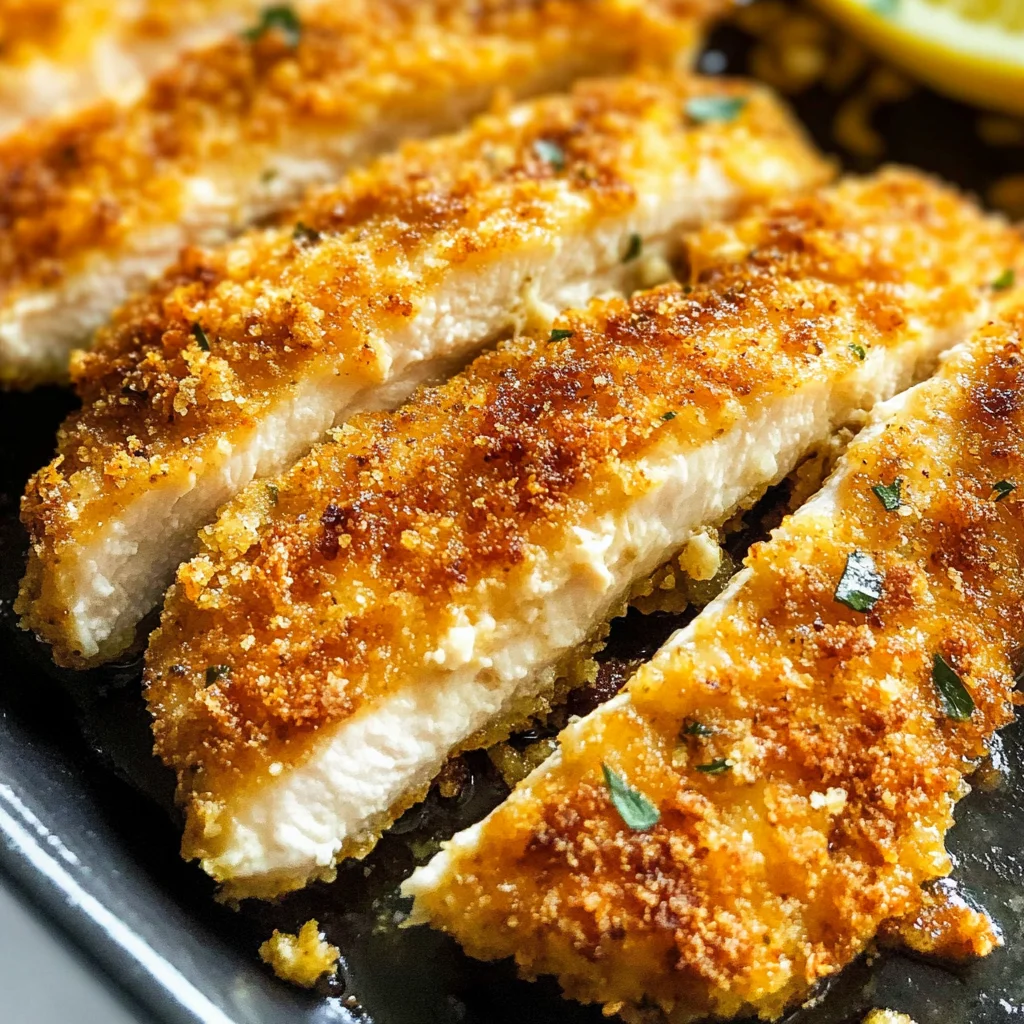 Crispy Oven Baked Chicken Cutlets