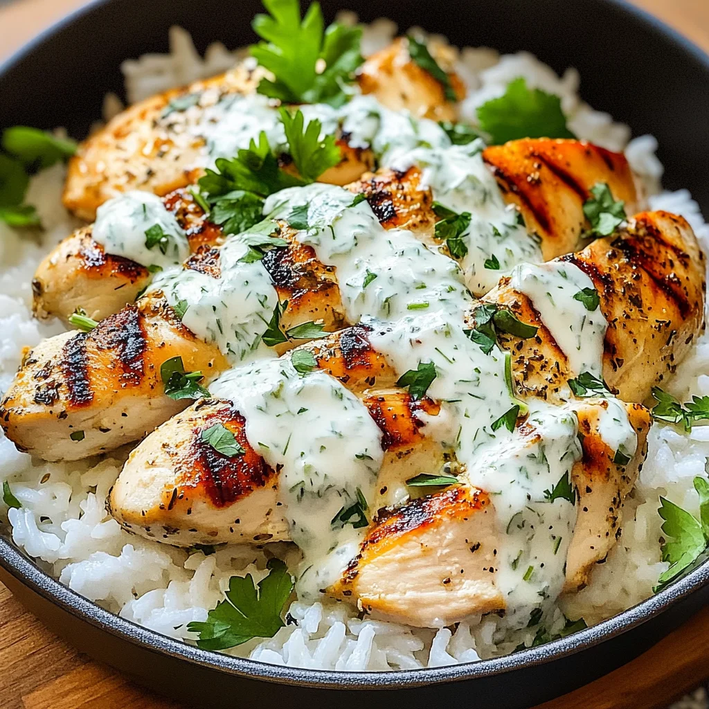 Dump-and-Bake Chicken Tzatziki with Rice Recipe