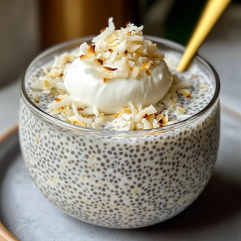 Easy Coconut Chia Pudding Recipe (Coconut Raffaello)