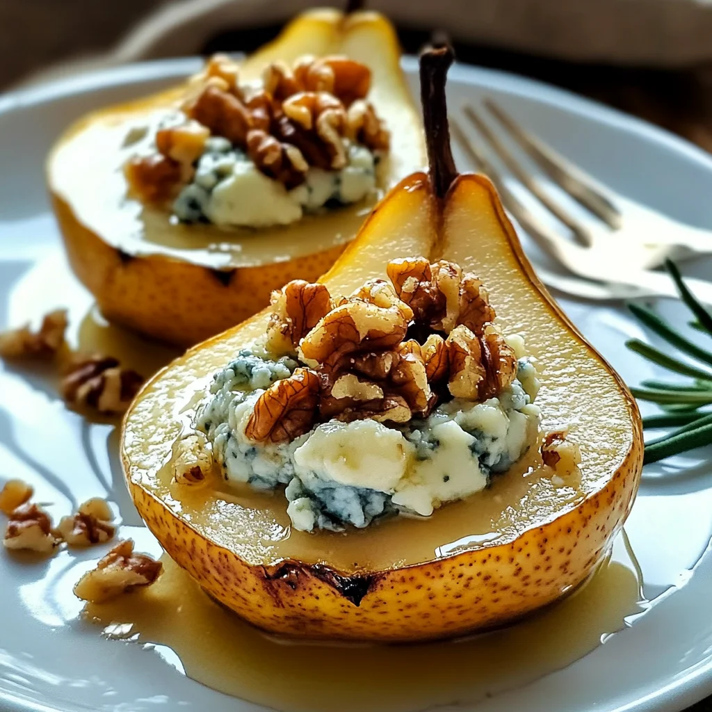 Elegant Blue Cheese Stuffed Pears