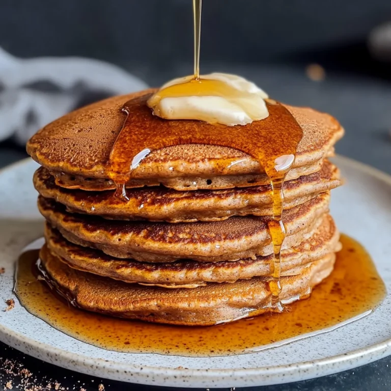 Gingerbread Pancakes with Maple Syrup