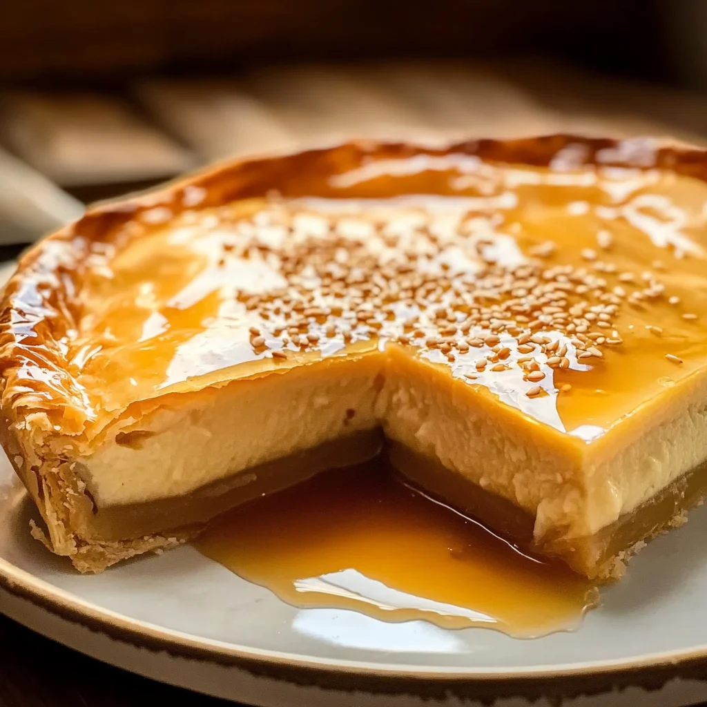 Golden Greek Honey Pie (Melopita)