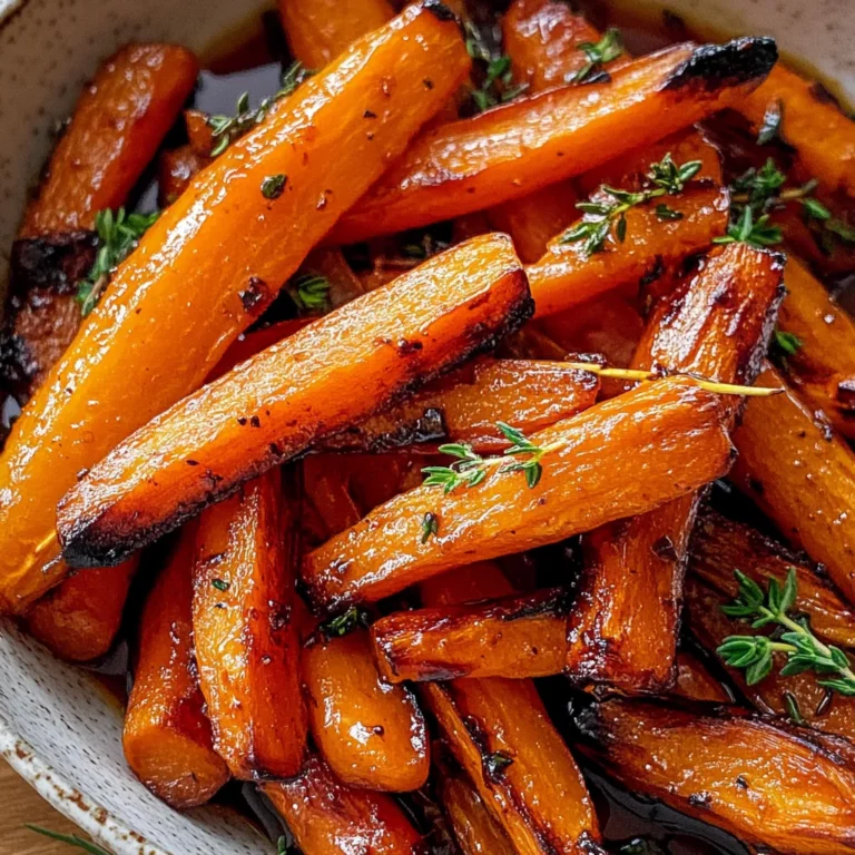 Honey Balsamic Roasted Carrots