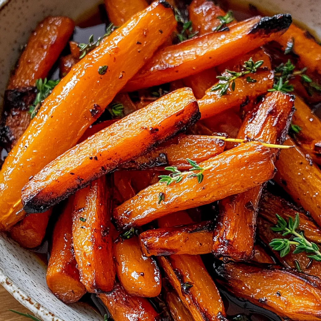 Honey Balsamic Roasted Carrots