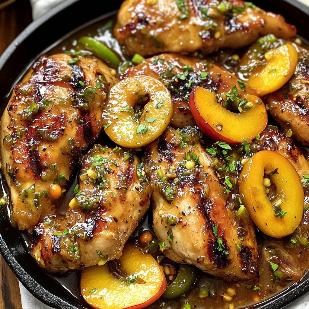 Jalapeño Peach Glazed Chicken Recipe