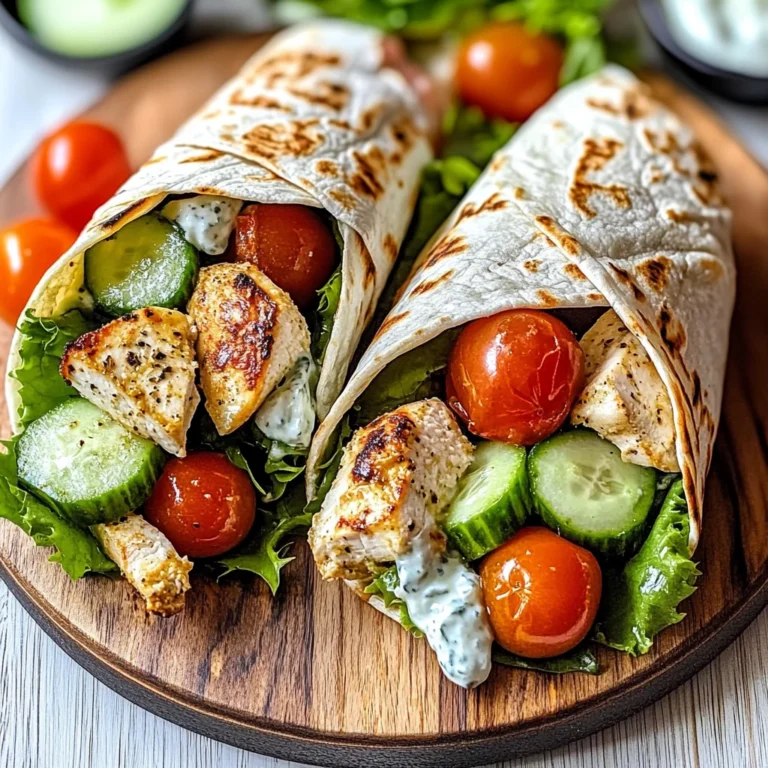 Mediterranean Chicken Wraps