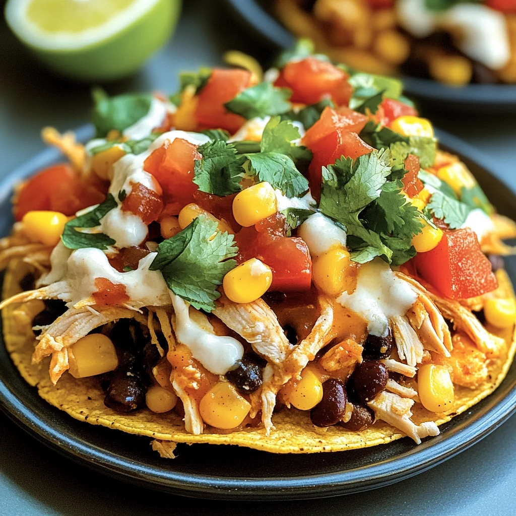 Mexican Rotisserie Chicken Tostadas