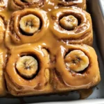 Peanut Butter Banana Cinnamon Rolls
