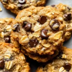 Peanut Butter Oatmeal Chocolate Chip Cookies