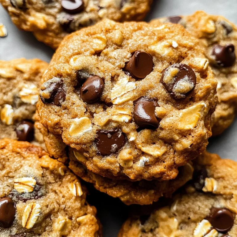 Peanut Butter Oatmeal Chocolate Chip Cookies