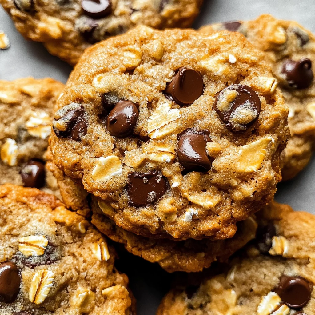 Peanut Butter Oatmeal Chocolate Chip Cookies