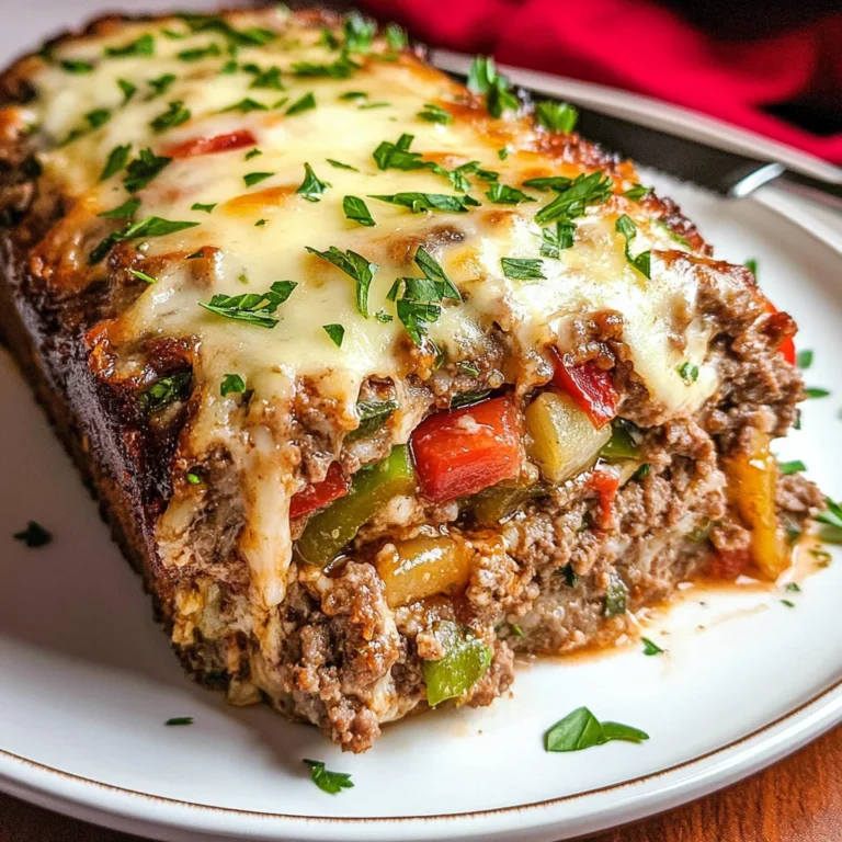 Philly Cheesesteak Meatloaf: A Cheesy, Beefy Twist on a Comfort Food Classic