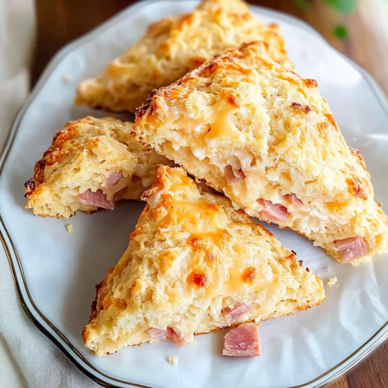Savory Ham & Cheese Scones