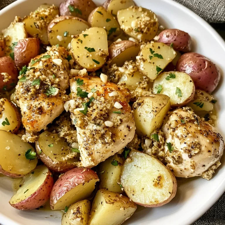 Slow Cooker Parmesan Garlic Chicken and Potatoes