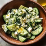Smashed Cucumber Salad - With Feta and Dill