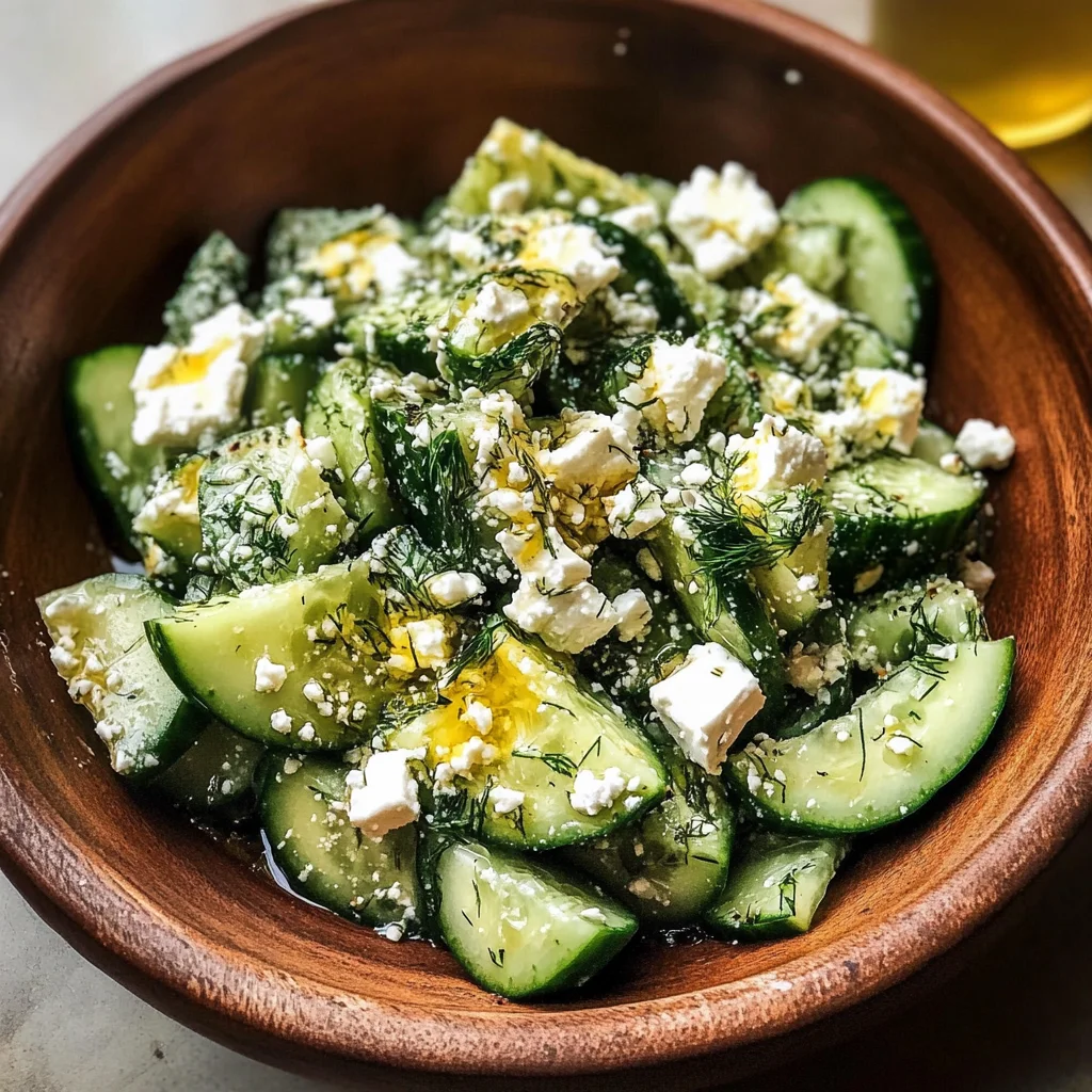Smashed Cucumber Salad - With Feta and Dill