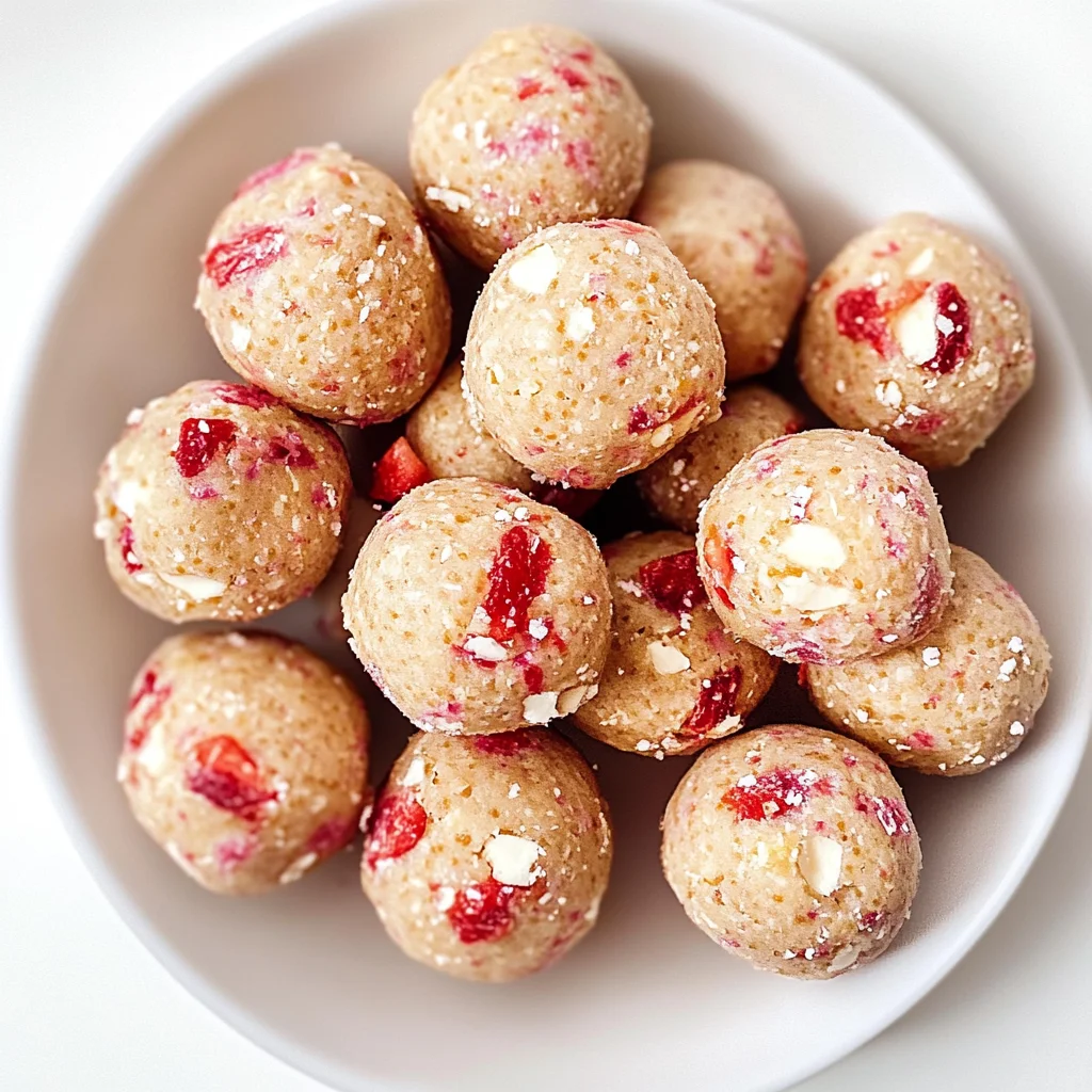 Strawberry Cheesecake Protein Balls
