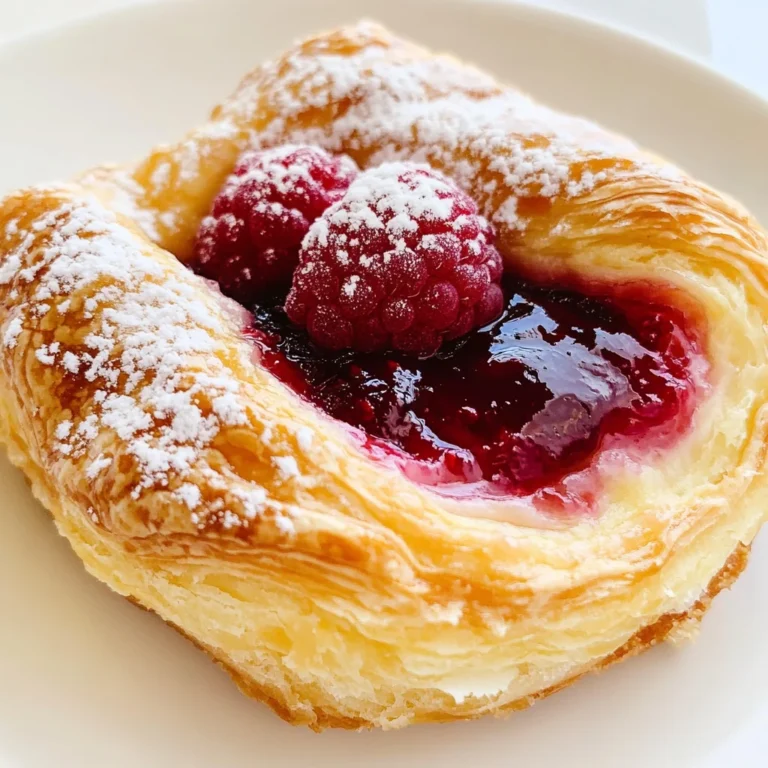 Sugar Raspberry Danish Bun