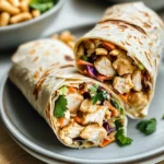 Thai Peanut Chicken Wraps