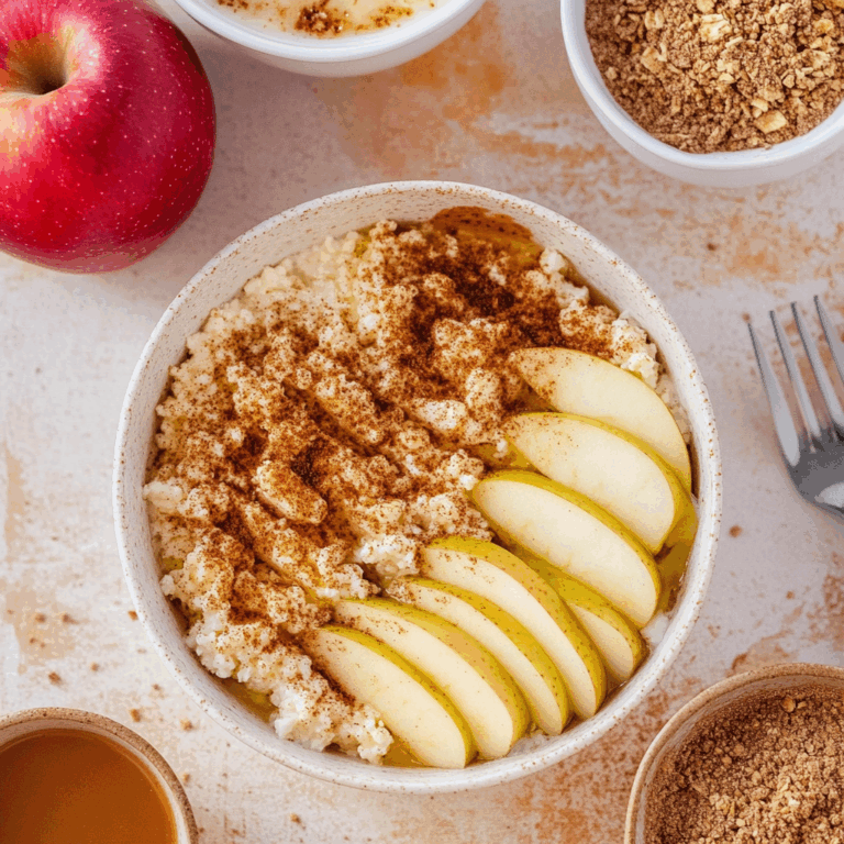 Apple Cinnamon Cottage Cheese Bake
